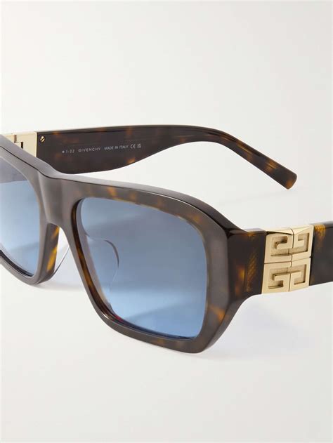 Givenchy Tortoise Shell Square Sunglasses .